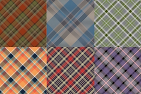 Different tartan patterns