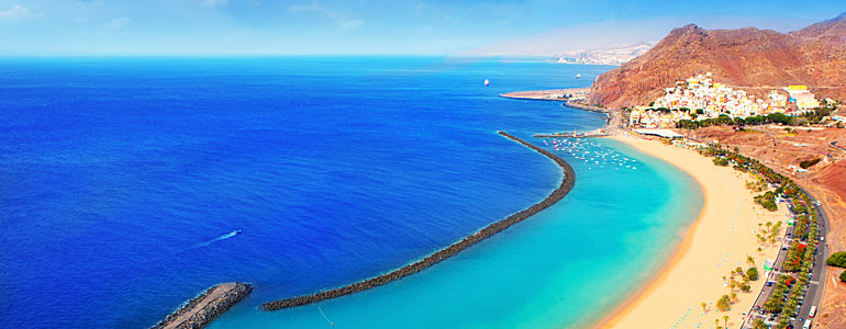 The long beaches of Tenerife