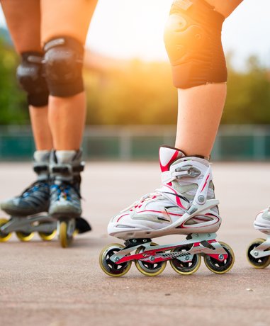 Inline skater in action