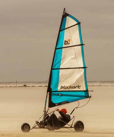 Blow kart racer in action