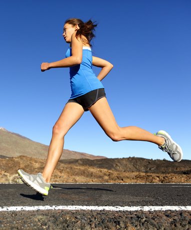 Runner in action