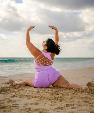 Yoga practitioner in a pose